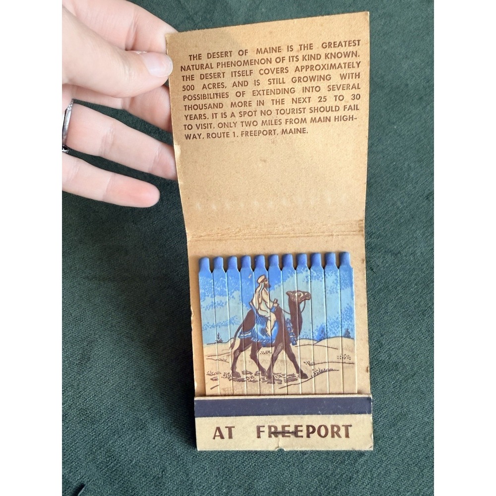 Matchbook - Desert of Maine At Freeport Full Vintage Natures Mighty Miracle